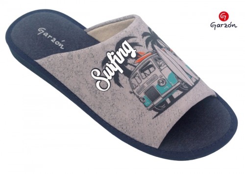 Garzon Special Parquet House slipper "Surfing Design".